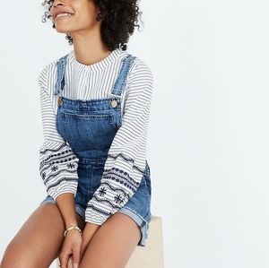 Madewell Adirondack Short Overall Sz XS